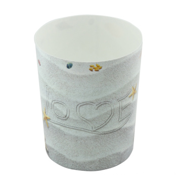 Round Plastic Sea Shells Garbage Bin (FF-5224-4)